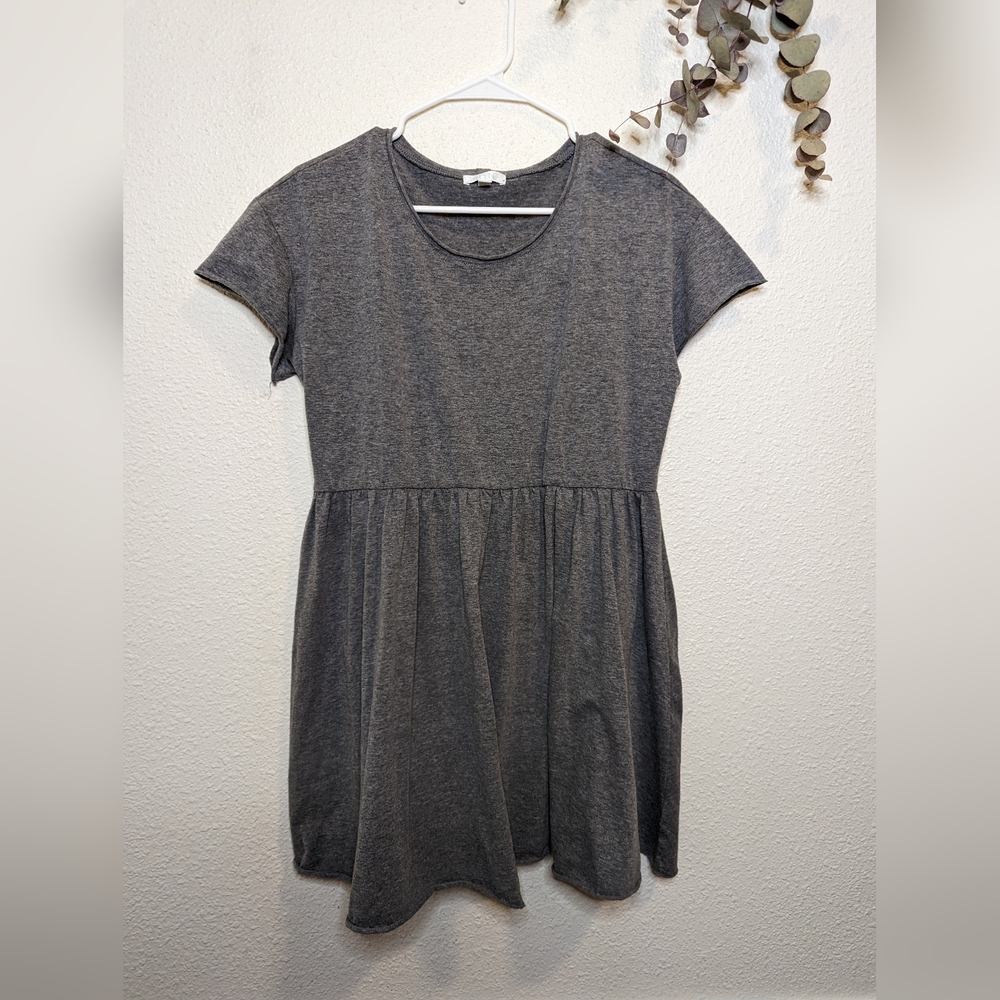 Abound Babydoll T-shirt Dress Gray